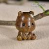 Sándalo verde tallado caricatura Winnie the Pooh colgante cadena para teléfono móvil llavero diy accesorios sándalo rojo colgante para bolso