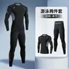 Comércio Exterior Roupa de Banho e Sungas para Homens, Trajes de Surf com Proteção Solar de Secagem Rápida, Roupa de Banho de Manga Longa para Adultos, Equipamento de Mergulho para Jovens