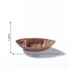 DIY Tanque de Peixes Pequeno Barco Modelo Ornamento Micro Paisagem Bonsai Flutuante na Água Mini Paisagismo Decoração Acessórios Lata