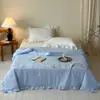 Colcha de Verano de Fibra de Soya Clase A, Lavable a Máquina, Colcha de Verano para Aire Acondicionado, Colcha de Verano Individual para Dormitorio de Estudiantes, Colcha Delgada de Verano a