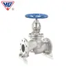 Válvula de Bloqueio de Aço Inoxidável Hugong de Xangai J41W-16P/Rl 304/316 Flangeada Válvula de Bloqueio para Vapor Válvula Química
