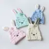 Gorro de ducha de felpa de coral para niños con diseño de dibujos animados y orejas de conejo, gorro para secar el pelo al por mayor, toalla para secar el pelo de mujer para adultos, entrega en una sola pieza