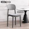 Habitación de Alquiler Mesa de Comedor Taburete de Plástico Silla de Comedor para el Hogar Apilable Taburete Engrosado Hogar Fuerte y Duradero Silla para Sala de Estar