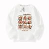 Camiseta de Algodão Manga Longa Kapibara para Meninas, Meninos e Meninas, Camisa Básica de Primavera, Moda Elegante de Outono para Crianças Maiores