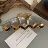 Yhj Accesorios para el Cabello Nueva Ola Forma de Acetato Pinza para el Cabello Color Metálico Retro Pinza de Tiburón Pinza para la Parte Posterior de la Cabeza