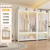 Armario de acero de estilo moderno para ropa de bebé, estable y duradero, a prueba de polvo, colgable, armario modular con almacenamiento compartimentado