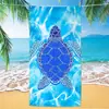 Tartaruga de Microfibra Lã Dupla Face Comércio Exterior Absorvente de Água Popular Toalha de Praia Secagem Rápida Estampa Digital Toalha de Banho Toalha de Praia