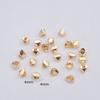 Cuentas de oro de 18 quilates con retención de color, cuentas de plata irregulares, espaciadores, accesorios para pulseras y collares, material de cuentas al por mayor