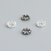Cuentas de corona de plata tailandesa de plata esterlina s925 hechas a mano, cuerda trenzada con cuentas de cristal, pulsera, collar, cuentas sueltas, accesorios, material