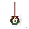 Novo Pingente de Guirlanda de Natal Mini da Amazon Decoração de Cena de Natal DIY Sino Decorativo Pingente de Guirlanda