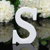 27 letras 8CM de altura ornamentos de letras em inglês de madeira branca e decoração de casamento para casa adereços de tiro &amp;-S