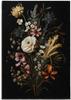 Pintura a Óleo Nórdica Vintage Vaso de Flores Peônia Sala de Estar Decoração de Quarto Sem Moldura Núcleo de Poster de Pintura Suspensa