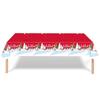 Nuevo mantel desechable para fiestas navideñas con temática de Papá Noel y muñeco de nieve, mantel decorativo para fiestas.