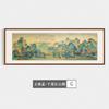 Nueva pintura de paisaje chino para sala de estar, pintura colgante con respaldo de montaña, pintura tradicional china para oficina, salón de té, sofá, fondo, pintura decorativa de madera maciza