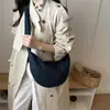 Dropshipping Internacional Estilo Minimalista Coreano Tecido Chique Listrado Feminina Grande Capacidade Moda Trabalho Bolsa de Ombro Único/Axila Tendência