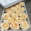 Flor de Jabón de 5 Capas Cabeza de Flor Grande Flor de Rosa Día de San Valentín Día de la Madre Ramo de Flores de Jabón Caja de Regalo Decoración DIY
