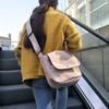 Bolsa transversal pequena casual Mori estilo coreano bolsa de ombro de lona literária simples bolsa feminina retrô estudantil da moda