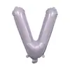 Globos de Papel de Aluminio de 16 pulgadas Color Morado Macarrón Morado Claro Letras A-Z Números 0-9 Decoración para Fiesta de Cumpleaños Globos Banner
