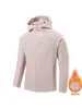 Nova jaqueta softshell externa Dijia para primavera e outono, unissex, jaqueta com capuz, vestuário de montanhismo, jaqueta de camada única
