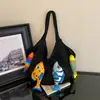 Bolsa tejida de gran capacidad para mujer, nuevo diseño de moda 2026, estilo nicho, bolso de hombro versátil, casual y ligero, perfecto para llevar bajo el brazo