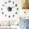 Reloj de pared acrílico de espejo digital creativo 3D estéreo DIY moderno simple reloj de pintura de pared reloj de pegatina de pared