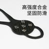 Funda de silicona para zapatos de exterior, antideslizante, para escalada en hielo y nieve, con garra de nieve para montañismo, crampones sencillos de 5 dientes.