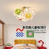 Lustre de balão de vidro cor dopamina para quarto infantil, arte criativa e personalizada para sala de estar, quarto, sala de jantar, sem ferro