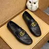 Sapatos Mocassins da Moda Europeia, Sapatos Casuais Slip-On Masculinos em Couro Genuíno, Sapatos de Couro Antiderrapantes