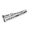 Banda Elástica Jacquard con Hilo Plateado 'Love', Correa Invisible Sin Costuras para Sujetador