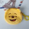 Porta-moedas Pequeno de Pelúcia Desenho Animado Fofo Bolsa de Moedas com Fecho de Pressão para Menina Presente para Atividade Estudantil Mini Bolsa de Tecido Infantil