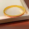 Estilo Minimalista Pulsera Azul y Roja Anillo Abierto Nicho Anillo de Alta Gama Elegante Personalidad Conjunto de Joyería de Moda