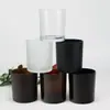 Taza de Vela de Aromaterapia al por Mayor Taza de Vela Artificial DIY Tapa de Bambú Esmerilado Tapa de Madera Portavelas Bote de Vela de Aromaterapia para Interiores