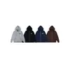 Sudadera con cremallera bordada Stussy x NK Cruzada Conjunto casual deportivo con felpa Juego de joggers holgados