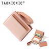 Cartera corta transfronteriza para mujer Yue Qian Kai moda ins color de contraste 20% de descuento pulsera de mano billetera multi-tarjeta al por mayor