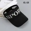 Boné de Baseball de Tricô de Verão Chapéu de Sol para Esportes ao Ar Livre Proteção Solar Feminina Viseira com Letras Casual Chapéu de Aba Pontuda Venda por Atacado
