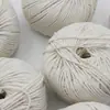 Algodón bola algodón de tres hebras algodón super grueso blanco decoración de pared DIY hilo de algodón para atar alimentos
