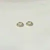 Aretes Gancho Mini de Plata S925 Estilo Ins Japonés y Coreano con Tres Circonitas Pendientes Minimalistas de Nicho con Agujas de Plata