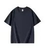 Camiseta de Algodón con Hombro Caído de Manga Corta con Cuello Redondo Color Sólido Ropa de Grupo Ropa de Clase para Hombres y Mujeres Viaje Diario