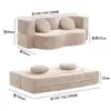 Sofá Perezoso Esponja Pura Sofá Cama Plegable Comprimido al Vacío Sala de Estar Dormitorio Apartamento Doble Uso para Sentarse y Acostarse Sofá Cama Plegable