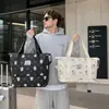 Bolsa de almacenamiento de viaje de gran capacidad, diseño de caricatura lindo, bolsa de equipaje portátil, se puede colgar en una maleta, bolsa organizadora de ropa