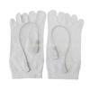 Calcetines Conductores de Fibra de Plata para Fisioterapia con Dedos Separados Instrumento de Fisioterapia de Fibra de Plata Electrodo de Masaje Electroterapia por Pulso Conductivo