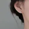 Pendientes de Aro de Media Luna de Alta Gama para Mujer, Diseño de Nicho Estilo Ins, Pendientes Dulces y Elegantes, Accesorios para Orejas de Moda Estilo Coreano