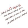 1 Acero Inoxidable Electrochapado al Vacío Cadena de Cola Cadena de Extensión Cadena de Ajuste Colgante DIY Pulsera Collar Accesorios de Joyería
