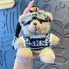 Chaveiro Pingente Urso de Pelúcia Variável Desenho Animado Criativo Pingente para Bolsa de Meninas Fofo Tendência Cool Pequeno Presente Atacado