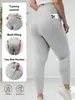 Calça Legging de Yoga Plus Size Transfronteiriça Feminina Fitness Cintura Alta Levanta Abdômen e Quadril Europeia e Americana Alta Elasticidade Esportiva Skinny Calça Legging de Yoga Plus Size