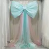 Laço Gigante Acabado Decoração de Casamento Rede Decoração Tecido Vermelho para Fotos Estilo Coreano Suprimentos para Decoração de Quarto de Casamento