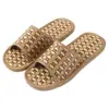 Chinelo de Verão de Rattan Trançado Leve Solado Plano Quarto Casa Casal Masculino e Feminino Respirável Palha Esteira Bambu Trançado Chinelo