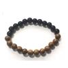 Pulsera transfronteriza nueva de piedra ojo de tigre obsidiana hematita 10mm joyería pulsera tejida joyería con cuentas