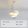 Lámpara Colgante Estilo Nórdico Ins Diseño de Tela Iluminación Artística Lámpara de Dormitorio Vintage Francés Luz Principal Simple para Sala de Estar