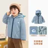 Jaqueta de fleece Kaka Panda para meninos, roupas de inverno para meninas, blusa quente de inverno para crianças, roupas de outono e inverno para bebês